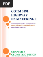 Ch-3 Geometric Design of Highways