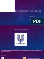 Segmentation, Targeting, Positioning Unilever