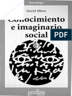 David Bloor - Conocimiento e Imaginario Social-Gedisa (1998)