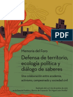 Libro Ecología política y Diálogo de saberes