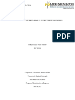 Cuadro Sinòptico Sobre Variables de Crecimiento Economico