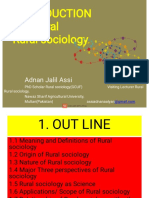 TO Rural Rural Sociology: Adnan Jalil Assi