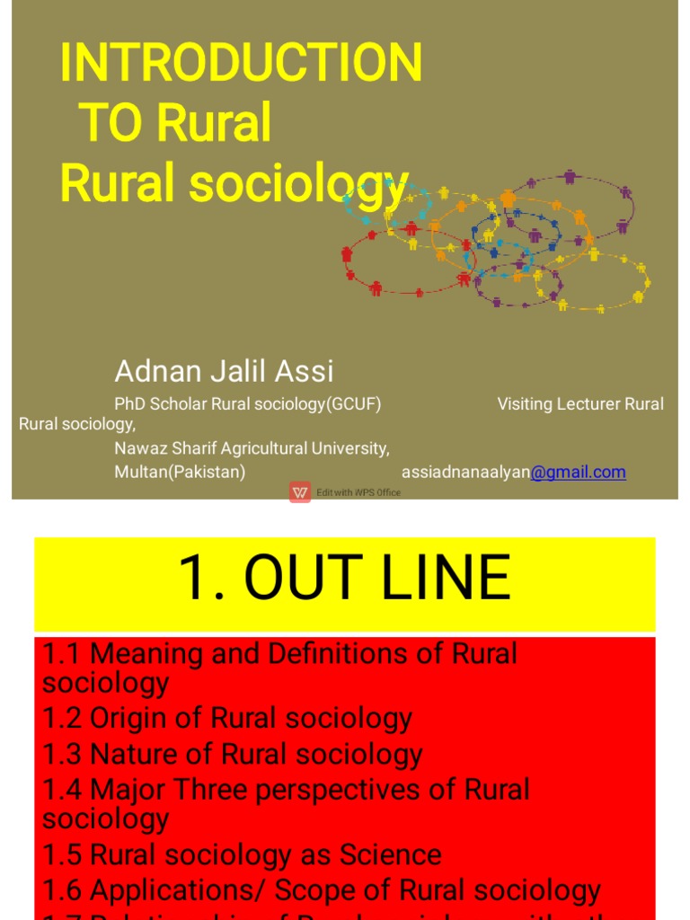 Introduction to Rural Sociology Concepts | PDF | Sociology | Anthropology