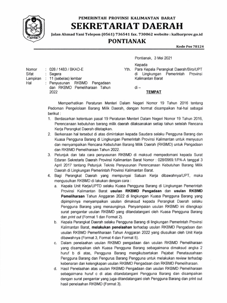 Usulan RKBMD Pengadaan 2022 | PDF | Teknologi & Rekayasa