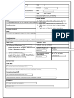 Skills Pedagogy (Strategy/Activity) Content Standard: Main: Lesson Delivery