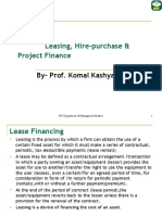 Leasing, Hire-Purchase & Project Finance