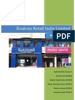 Koutons Retail India Limited