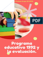 Programa Educativo 1992 y La Evaluación