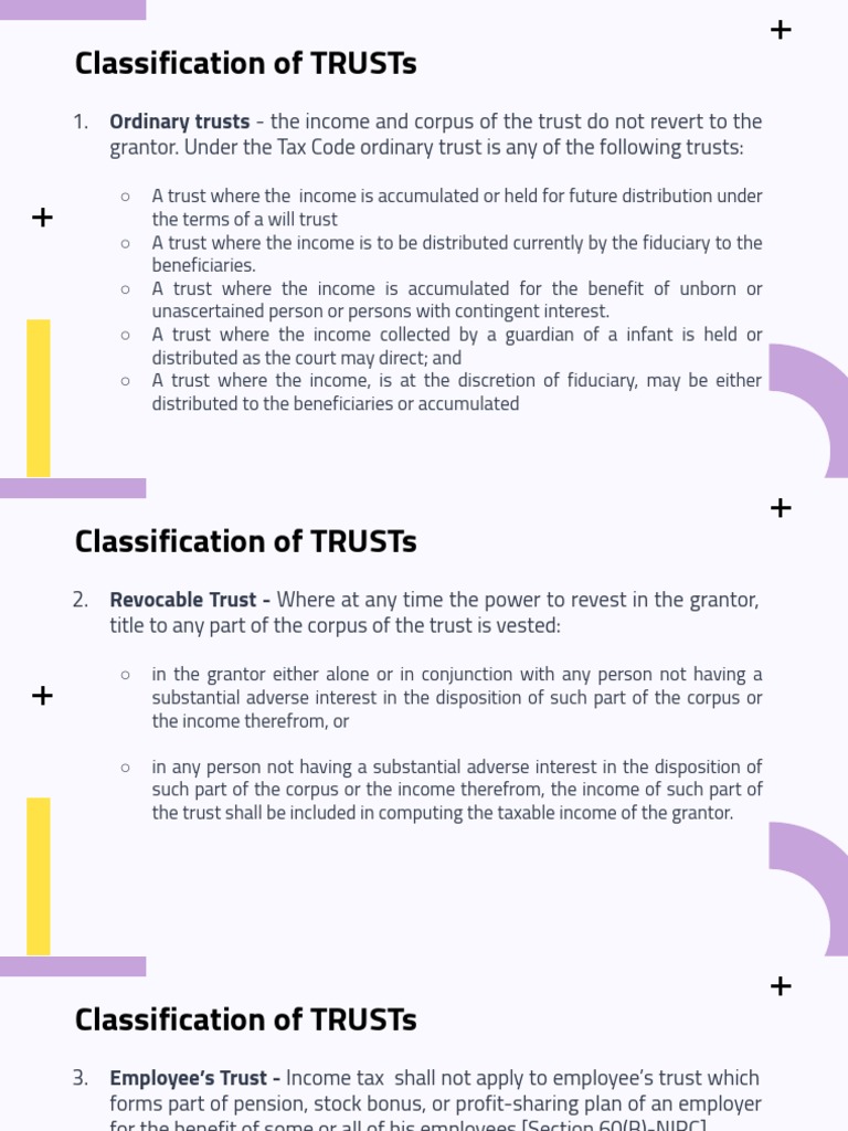 Trust Taxation Overview in the Philippines | PDF | Trust Law | Trustee