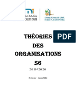 Chapitre Introductif Théories de Organisations Samira MILI 2020