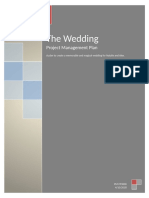 The Wedding: Project Management Plan