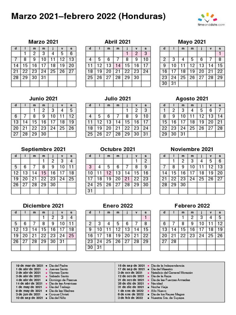 Honduras Marzo 21 Febrero 22 Pdf