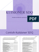 Kuisioner SDQ: Strength and Difficulties Questionnaire