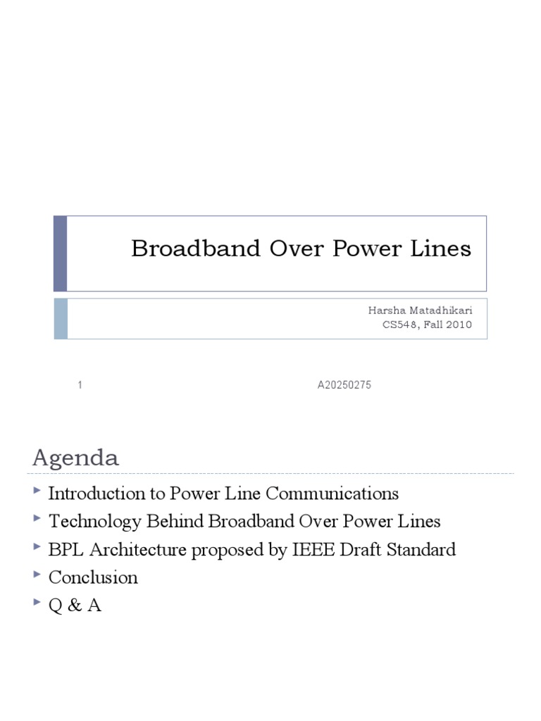Broadband Over Power Lines Guide | PDF | Electric Power Transmission ...