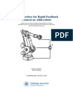 New Interface For Rapid Feedback Control On ABB-robots