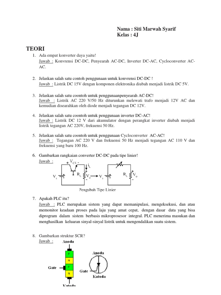 Elektronika Daya Soal Dan Jawaban