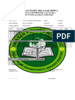 Laporan Hasil Belajar Siswa Kelas 5