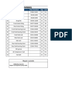 SN Item Name Part Number Qty Unit: Repair Outside