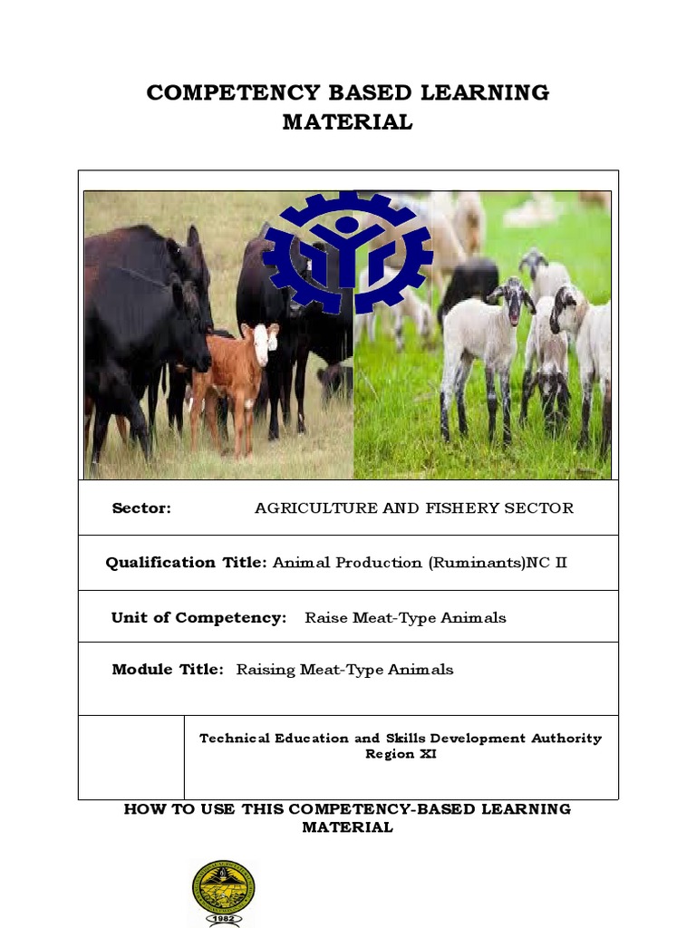 Raising Meat-Type Animals NC II Guide | PDF | Dietary Fiber | Diet ...