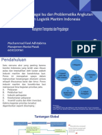 Tugas 1 - Eksplorasi Isu Dan Problematika Logistik Maritim Dan Angkutan Laut Indonesia - M Farel Adhitabima