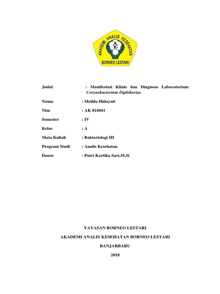 DIAGNOSING DIPHTHERIA CLINICAL MANIFESTATIONS AND LABORATORY DIAGNOSIS