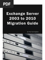 Exchange Server 2003 To 2010 Migration Guide V1.3 Planning Chapter