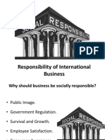 Responsibility of International Business