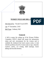Women Welfare Bill 2020