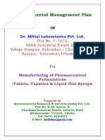 Environmental Management Plan: Dr. Mittal Laboratories Pvt. LTD