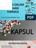 Eksipien Dalam Sediaan Farmasi (Kapsul)