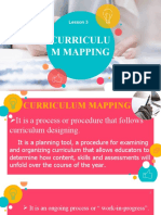 Lesson 3 Curriculum Mapping