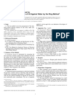 ASTM D971 - Interfacial Tension Ring Method