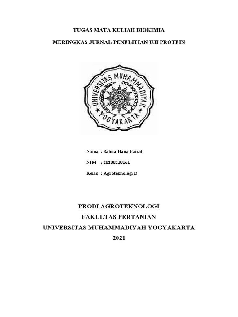 Ringkasan Jurnal Protein PDF