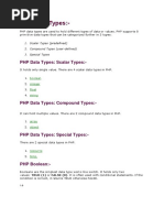 PHP Data Types: Scalar Types