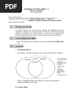 LEarning Activity SHeet PR1