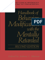 (Applied Clinical Psychology) Johnny L. Matson (Auth.), Johnny L. Matson (Eds.) - Handbook of Behavior Modification With The Mentally Retarded-Springer US (1990)