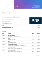 Bank statement activity and dispute rights under $1