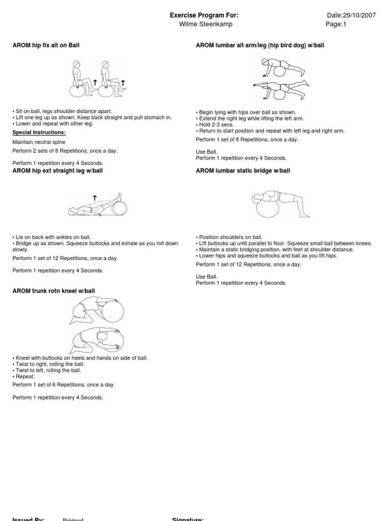 Exercise Program PDF Wilme02 | PDF | Hip | Dance Science