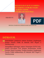 Analyze of Implementation Hots in Writing Project Based Learning On Project Based Learning Model in SMP Negeri 3 Hutabayuraja