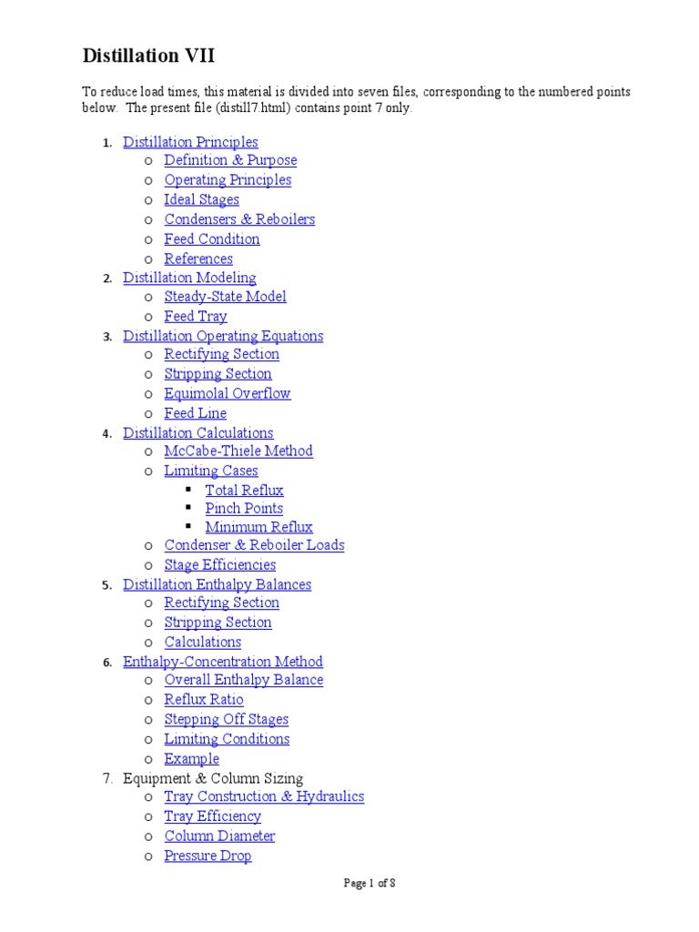 13-Distillation VII - Equipment & Column Sizing | PDF | Distillation ...