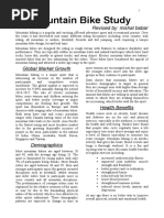 Mountain Bike Study: Revised By: Mishal Babar