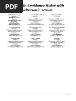 Obstacle Avoidance Robot With Ultrasonic Sensor: Abidur Rahman Sagor 18-38599-2