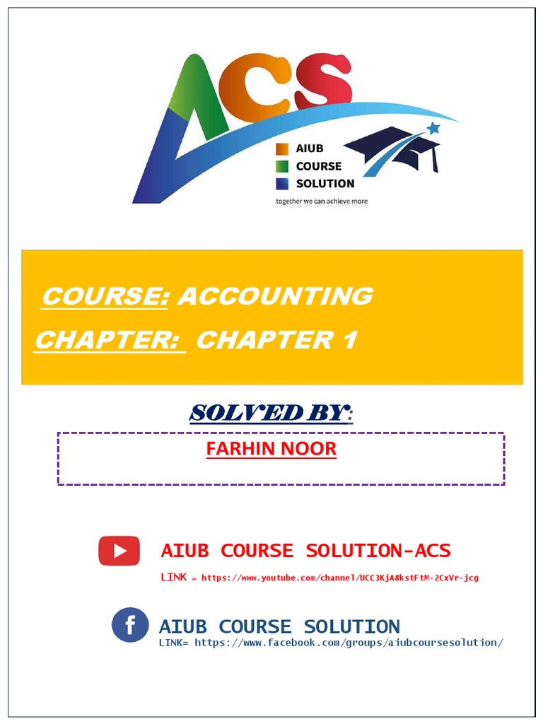 Accounting Mid Term Hand Note Chapter 1 Acs | PDF | Technology ...
