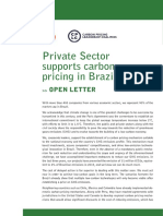 400+ Brazilian Companies Support Carbon Pricing