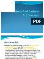 Western and Eastern Art Concept
