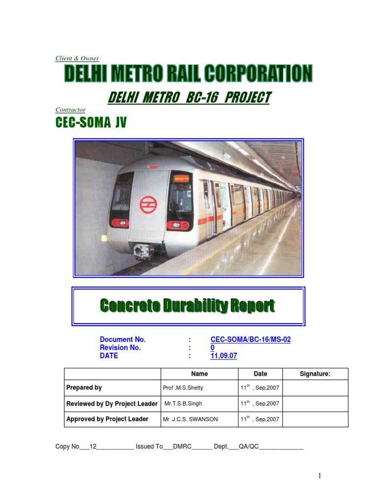 Concrete Durability Report-1 | PDF | Corrosion | Concrete