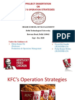 Project Dissertation ON KFC'S Operation Strategies