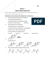 Chemistry Max Marks: 60 Section - I (Single Correct Answer Type)