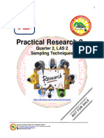 Practical Research 2: Quarter 2, LAS 2 Sampling Techniques