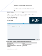 Exercise 5-1: Displaying Information On An Account From The Chart of Accounts